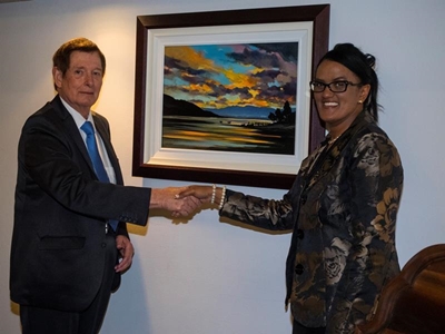 Councillor says goodbye with art